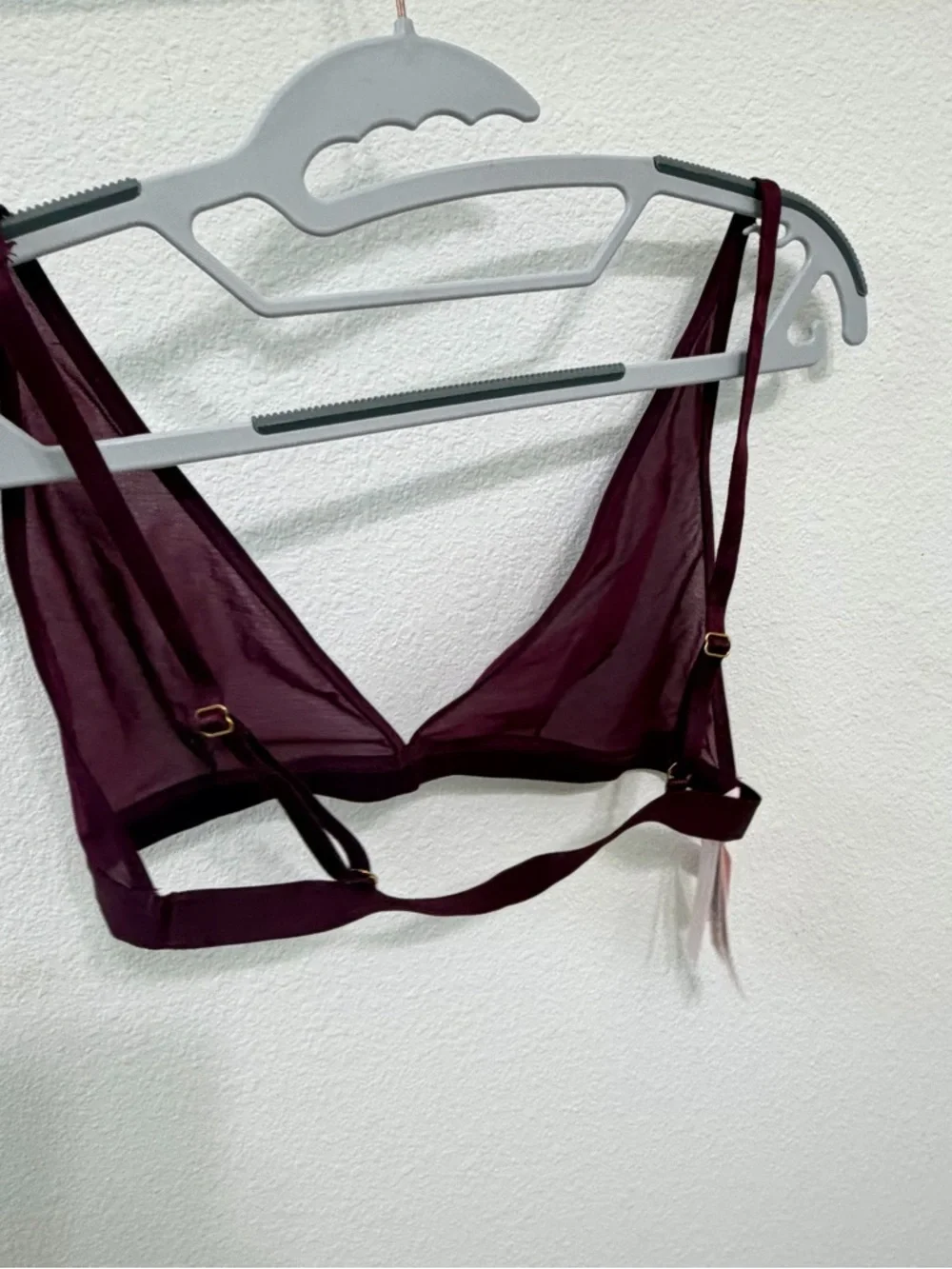 Victoria's Secret Sheer Mesh Bralette in Plum - Picture 3 of 10